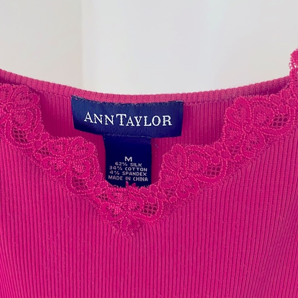Ann Taylor Size Medium Raspberry Camisole - Picture 2 of 7
